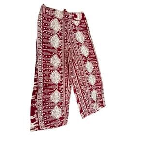 "UNKNOWN " Harem Capri Open Sides Elephant Bohemian‎ SZ S/M ? No Tags Beachy